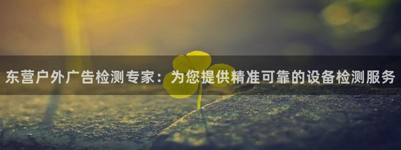 杏宇平台登录方法：东营户外广告检测专家：为您提供精准可靠的设备检测服务