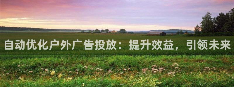 杏宇平台代理怎么赚钱的：自动优化户外广告投放：提升效益，引领未来