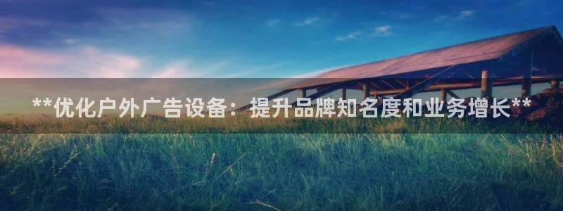 杏宇平台登录步骤图：**优化户外广告设备：提升品牌知名度和业务增长**