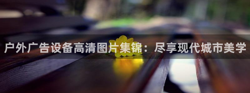 杏宇官方平台官网下载：户外广告设备高清图片集锦：尽享现代城市美学