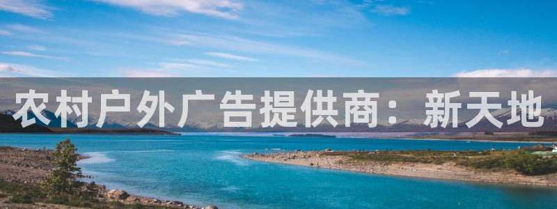 杏宇平台代理怎么赚钱：农村户外广告提供商