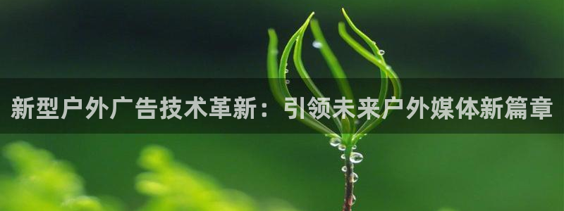 杏宇平台招商：新型户外广告技术革新：引领未来户外媒体新篇章